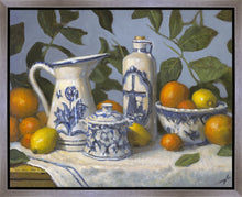 Load image into Gallery viewer, Delft and Citrus Still Life