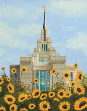 Load image into Gallery viewer, Kyiv Temple with Sunflowers