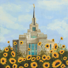 Load image into Gallery viewer, Kyiv Temple with Sunflowers