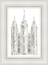 Load image into Gallery viewer, Salt Lake City Temple Watercolor in Gray