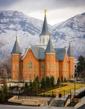 Load image into Gallery viewer, Provo City Center Temple - Snowy Mountains