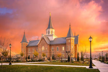 Load image into Gallery viewer, Provo City Center Temple - Fall Sunset
