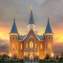 Load image into Gallery viewer, Provo City Center Temple Burning Sky