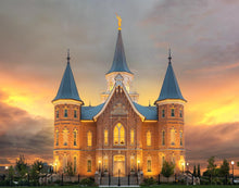 Load image into Gallery viewer, Provo City Center Temple Burning Sky