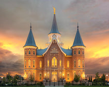 Load image into Gallery viewer, Provo City Center Temple Burning Sky