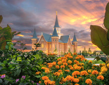 Load image into Gallery viewer, Provo City Center Temple Orange Flowers