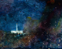 Load image into Gallery viewer, Provo Temple a Pillar of Fire by Night