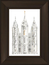 Load image into Gallery viewer, Salt Lake City Temple Watercolor in Gray