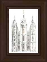 Load image into Gallery viewer, Salt Lake City Temple Watercolor in Gray