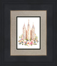 Load image into Gallery viewer, Salt Lake City Temple Floral Watercolor