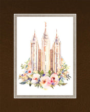 Load image into Gallery viewer, Salt Lake City Temple Floral Watercolor