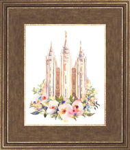 Load image into Gallery viewer, Salt Lake City Temple Floral Watercolor