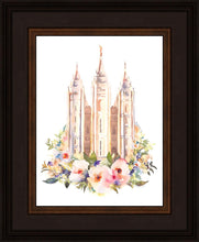 Load image into Gallery viewer, Salt Lake City Temple Floral Watercolor
