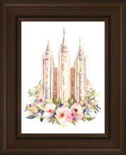 Load image into Gallery viewer, Salt Lake City Temple Floral Watercolor