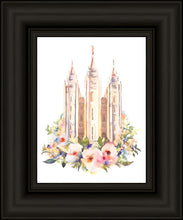 Load image into Gallery viewer, Salt Lake City Temple Floral Watercolor