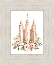Load image into Gallery viewer, Salt Lake City Temple Floral Watercolor