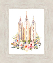 Load image into Gallery viewer, Salt Lake City Temple Floral Watercolor