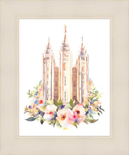 Load image into Gallery viewer, Salt Lake City Temple Floral Watercolor