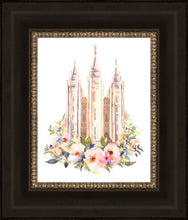 Load image into Gallery viewer, Salt Lake City Temple Floral Watercolor