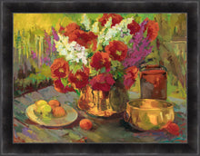 Load image into Gallery viewer, Copper, Brass, and Poppies Large Wall Art