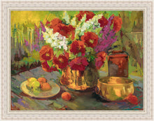 Load image into Gallery viewer, Copper, Brass, and Poppies Large Wall Art