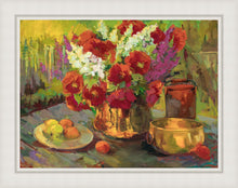 Load image into Gallery viewer, Copper, Brass, and Poppies Large Wall Art