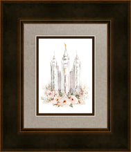Load image into Gallery viewer, Salt Lake City Temple Floral Textured