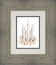 Load image into Gallery viewer, Salt Lake City Temple Floral Textured