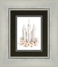 Load image into Gallery viewer, Salt Lake City Temple Floral Textured