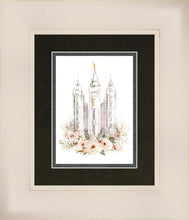 Load image into Gallery viewer, Salt Lake City Temple Floral Textured