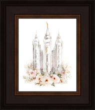 Load image into Gallery viewer, Salt Lake City Temple Floral Textured