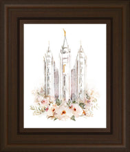 Load image into Gallery viewer, Salt Lake City Temple Floral Textured