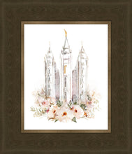 Load image into Gallery viewer, Salt Lake City Temple Floral Textured