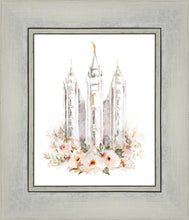 Load image into Gallery viewer, Salt Lake City Temple Floral Textured