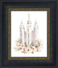 Load image into Gallery viewer, Salt Lake City Temple Floral Textured