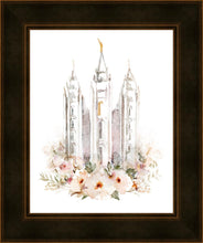Load image into Gallery viewer, Salt Lake City Temple Floral Textured