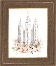 Load image into Gallery viewer, Salt Lake City Temple Floral Textured