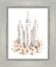 Load image into Gallery viewer, Salt Lake City Temple Floral Textured