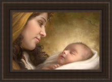 Load image into Gallery viewer, A Son Is Given Open Edition Canvas / 14 X 21 Brown Frame Art