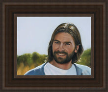 Load image into Gallery viewer, Abide With Me Open Edition Canvas / 8 X 10 Brown Frame Art