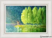 Load image into Gallery viewer, Beside Still Waters Open Edition Canvas / 14 X 21 White Frame Art