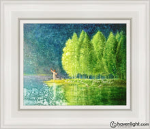Load image into Gallery viewer, Beside Still Waters Open Edition Canvas / 8 X 10 White Frame Art