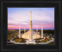 Load image into Gallery viewer, Boise Sunrise Aerial Open Edition Canvas / 11 X 14 Black Frame Art