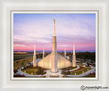 Load image into Gallery viewer, Boise Sunrise Aerial Open Edition Canvas / 11 X 14 White Frame Art