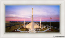 Load image into Gallery viewer, Boise Sunrise Aerial Open Edition Canvas / 15 X 30 White Frame Art