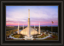 Load image into Gallery viewer, Boise Sunrise Aerial Open Edition Canvas / 20 X 30 Black Frame Art