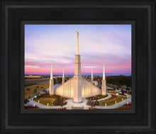 Load image into Gallery viewer, Boise Sunrise Aerial Open Edition Canvas / 8 X 10 Black Frame Art