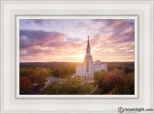 Load image into Gallery viewer, Boston Aerial Evening Open Edition Canvas / 12 X 18 White Frame Art