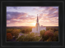 Load image into Gallery viewer, Boston Aerial Evening Open Edition Canvas / 24 X 36 Black Frame Art
