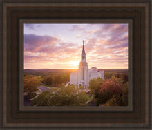 Load image into Gallery viewer, Boston Aerial Evening Open Edition Canvas / 8 X 10 Brown Frame Art